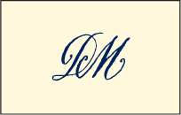 Miranda Letterpress Reply Postcard Front Design Small