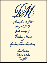 Miranda Letterpress Save The Date Design Small