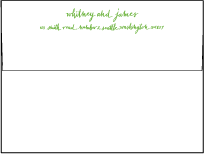 Mitty Calligraphy Letterpress Envelope Design Small