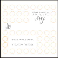 Moda Contemporary Letterpress Reply Design Small