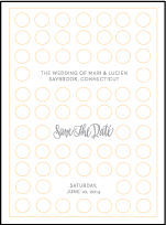 Moda Contemporary Letterpress Save The Date Design Small