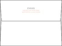 Modern Basel Letterpress Envelope Design Small