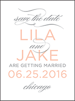 Modern Basel Letterpress Save The Date Design Small
