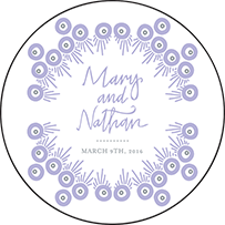 Modern Bazaar Letterpress Coaster Design Small