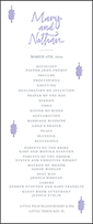 Modern Bazaar Letterpress Program Tea Design Small