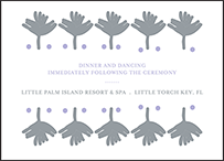Modern Bazaar Letterpress Reception Design Small