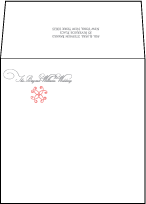 Modern Brooch Letterpress Envelope Design Small