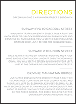 Modern Brooklyn Letterpress Direction Design Small