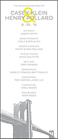 Modern Brooklyn Letterpress Program Tea Design Small