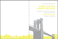 Modern Brooklyn Letterpress Program Design Small