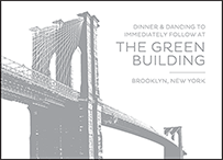 Modern Brooklyn Letterpress Reception Design Small