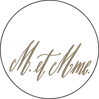 Modern Chateau Letterpress Coaster Design Small