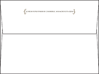 Modern Chateau Letterpress Envelope Design Small