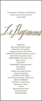 Modern Chateau Letterpress Program Tea Design Small
