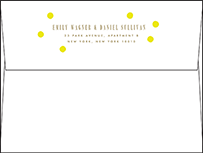 Modern Dot Letterpress Envelope Design Small