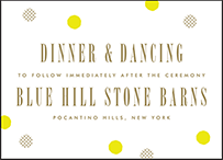 Modern Dot Letterpress Reception Design Small