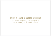 Modern Dot Letterpress Reply Envelope Design Small
