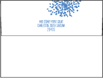 Modern Fete Letterpress Envelope Design Small
