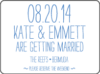 Modern Fete Letterpress Save The Date Design Small