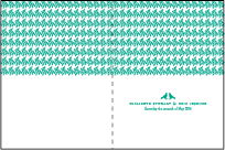 Modern Garden Letterpress Program Design Small