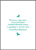 Modern Garden Letterpress Reception Design Small