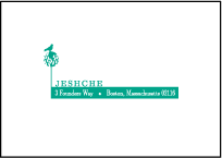 Modern Garden Letterpress Reply Envelope Design Small