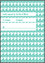 Modern Garden Letterpress Reply Design Small