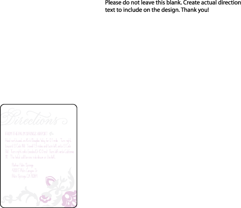 Modern Gardiner Letterpress Direction Design Small