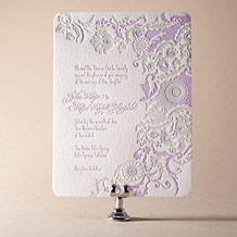 Modern Gardiner Letterpress Invitation Design Small