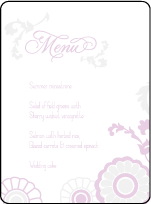 Modern Gardiner Letterpress Menu Design Small