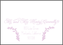 Modern Gardiner Letterpress Reply Envelope Design Small