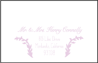 Modern Gardiner Letterpress Reply Postcard Front Design Small