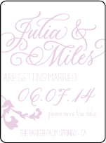 Modern Gardiner Letterpress Save The Date Design Small