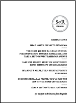 Modern Light Letterpress Direction Design Small