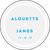 Modern Literate Letterpress Coaster Design Small