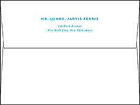 Modern Literate Letterpress Envelope Design Small