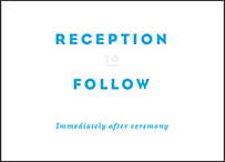 Modern Literate Letterpress Reception Design Small