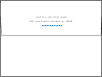 Modern Starlight Letterpress Envelope Design Small