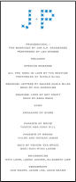 Modern Starlight Letterpress Program Tea Design Small
