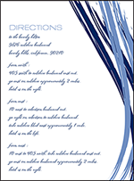 Modern Stroke Letterpress Direction Design Small