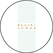 Modern Surf Letterpress Coaster Design Small