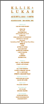 Modern Surf Letterpress Program Tea Design Small
