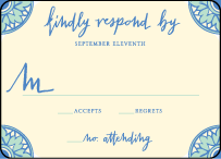 Modern World Letterpress Reply Design Small