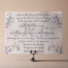 Molly Letterpress Invitation Design Small
