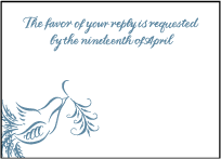 Molly Letterpress Reply Design Small