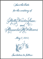 Molly Letterpress Save The Date Design Small