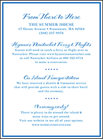 Montauk Letterpress Direction Design Small