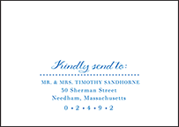 Montauk Letterpress Reply Envelope Design Small