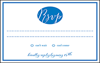 Montauk Letterpress Reply Postcard Front Design Small