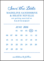 Montauk Letterpress Save The Date Design Small